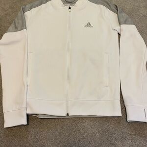 Adidas womens White and Gray Jacket